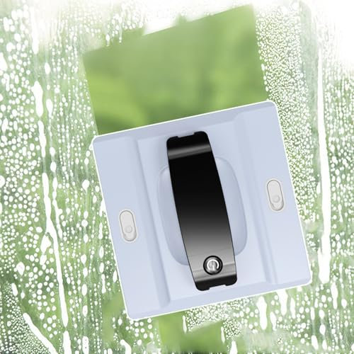 HCAUYNN Machine De Nettoyage De Vitres 5600 Pa, Capacité De Charge De 4 Kg, avec Haut-Parleurs, Invites Vocales en Temps RéEl, 2 RéServoirs d'eau,White