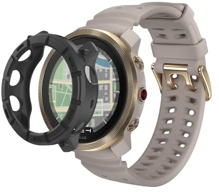 MEMELOKA Hülle Kompatibel mit Polar Vantage M3, Anti-Kratzer und Stoßfeste Weiche TPU Schutzhülle für Polar Vantage M3 - Schwarz
