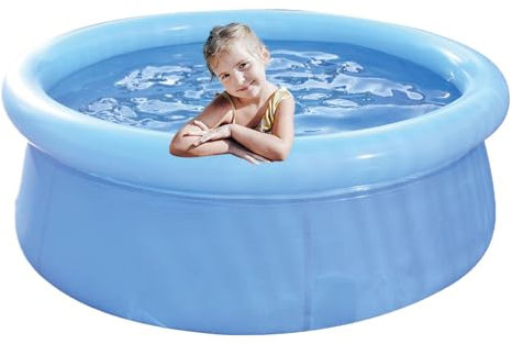 Inflatable Swimming Pool,Toddler Swimming Pond Round Blow Up Pool | Water Playground Big Inflated Bathtub for Home Garden Yard Patio