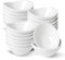UIBFCWN 20 Piezas Cuencos para Salsa de Porcelana, Cuencos Aperitivos, Cuencos Salsa Soja Blanco, Cuencos Pequeños de Aperitivo para Ketchup, Especias, Vinagre, Salsas, Sushi - 50ml