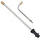 Estensione lancia idropulitrice, 2 pezzi in acciaio inox con ugello spray per Karcher K2-K7,90° curvo rondella gomito asta di estensione dell'acqua con impugnatura sagomata, connessione rapida, 40 cm