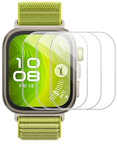 FDHYFGDY 3x Schutzfolie für Huawei Watch Fit 4 Pro, HD Schutzfolie [Kratzfest + vollständige Abdeckung], Displayschutz kompatibel mit Huawei Watch Fit 4 Pro-Blasenfreie folie