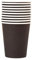 Lot de 10 gobelets jetables en papier multicolores, biodégradables, compostables, adaptés pour les fêtes, le bricolage, les festivals, les mariages, les anniversaires (noir)