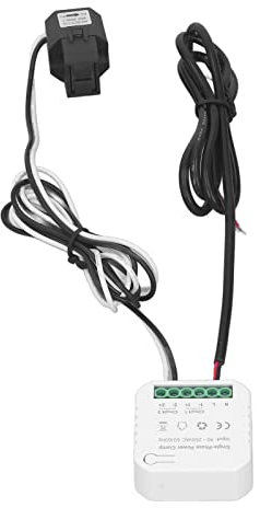 DriKou Smart Electricity Meter,WiFi Smart Real Time Power Consumption Monitor Remote Control WiFi Energy Meter 90‑AC Compatible with Ale Gogl