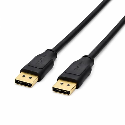 kwinfei 1.80M Black DisplayPort to DisplayPort Cable, DP to DP 4K@60Hz 2K@165Hz Display Port to Display Port Monitor Cable for PC Laptop Gaming Monitor Graphics Card Projector