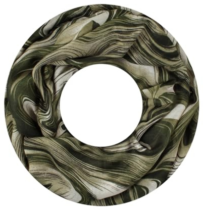 Majea Damen Loop Schal Schlauchschal Halstuch (880027) (grün 14)