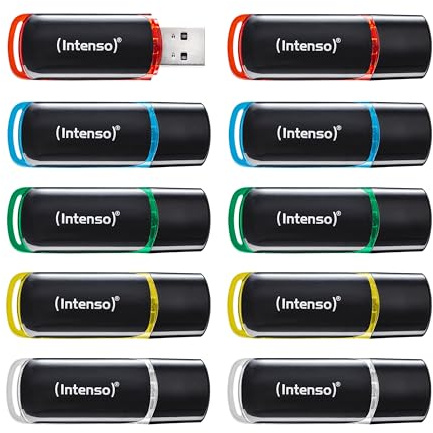 Intenso USB Stick Business Line Multipack 8GB 10er Set – USB 2.0 High Speed USB-A Flash Drive – bis zu 28 MB/s – kompatibel mit Windows & Mac
