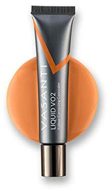 Liquid VO2 Vasanti Cosmetics Liquid Cover-Up - Under Eye Corrector for Medium to Deep Skin Tones - Paraben Free