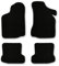 Bär-AfC Auto Fußmatten Basic passend für VW Polo 6N 1994-1999, Autoteppiche Nadelvlies Schwarz, Rand Kettelung Schwarz, Set 4-teilig, VW04289