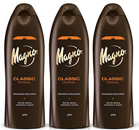 3 Bottles of Magno Shower Gel 18.3oz./550ml by Magno