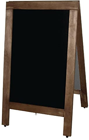 Olympia Pavement Chalkboard A-Frame and Double Sided Made of Melamine 500x850mm