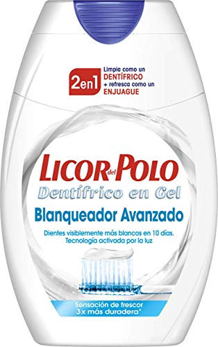 Licor del Polo - Pasta de dientes 2 en 1, Blanqueador Avanzado, 75 ml