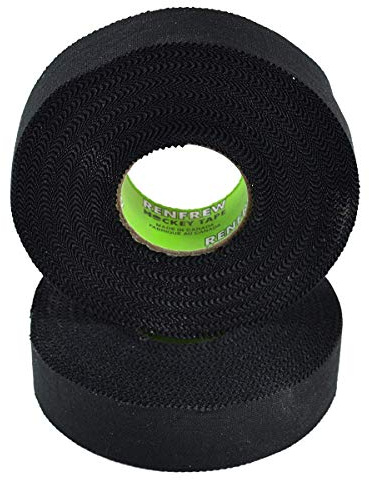 Renfrew Stoff-Hockey-Tape, 2,5 cm breit, Schwarz XT