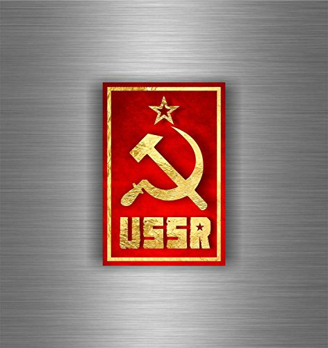 Akachafactory Selbstklebend Sticker Auto Flagge UDSSR Russland sovietique CCCP russischen Sowjet R7