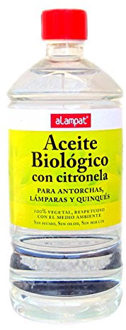 Alampat 332 - Aceite biológico con citronela para antorchas, 1l, Color Amarillo