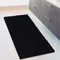 Extra Large Soft Plush Chenille Bathroom Runner Rug, Absorbent Microfiber Bath Mat, Machine Washable, Non-Slip Grip, Shag Carpet Great for Bath, Shower, Bedroom, or Door Mat (Schwarz, 120x70cm)