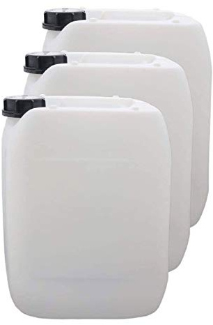 S-Pro Wasserkanister für Trinkwasser, 3X 10 Liter Kanister mit Schraubverschluss, Wasserbehälter Camping, DIN 51 Einfüllöffnung, Trinkwasserkanister lebensmittelecht