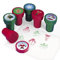 Kinderstempel Weihnachtsmann Pinguin Lebkuchenmann Schneeflocke Rentier Stempel Mitgebsel 6 Stück mit Palandi® Sticker