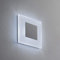 LED Treppenbeleuchtung Premium SunLED Small 230V 1W Echtes Glas Wandleuchten Treppenlicht mit Unterputzdose Treppen-Stufen-Beleuchtung Wand-Einbauleuchte (ALU: Silbergrau; LICHT: Kaltweiß, 1 Stück)