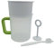 BESTonZON 4 Pieces 1.5 Maker Filter Set, Multiple Usage Food Strainer, Soy Milk Juice Filter, Food Strainer Press Filter Bag Replacement, Juicer Pitcher with Built-In Drainer and Mesh