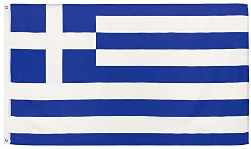 FlagScout - Drapeau de la Grèce | 90 x 150 cm | Drapeaux de qualité supérieure, finitions de qualité et couleurs vives.