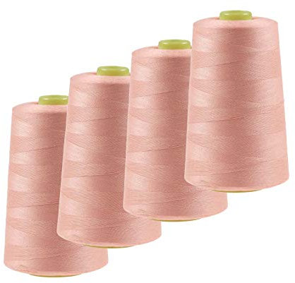 4 x 4572m Overlock-Garn Overlock-Nähgarn Oeko-Tex Polyestergarn Farbe 501 bis 540