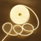 XUNATA Neon LED Streifen, 5M 12V 2835 600Leds Warmweiß LED Strip Wasserdicht Diffusion Flexibel LED Lichtband Schlauch+5A Netzteil (Warmweiß)