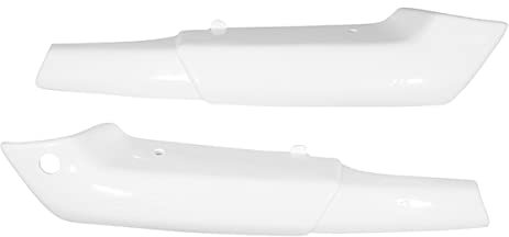 capotage Moteur Cyclo pour Peugeot 103 mvl Blanc avec marquage Peugeot (Paire) -Selection p2r-