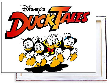 Unified Distribution DuckTales - 80x60 cm Kunstdruck auf Leinwand • erstklassige Druckqualität • Dekoration • Wandbild