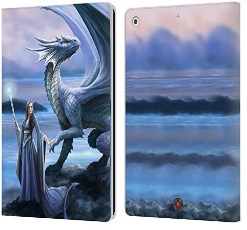 Head Case Designs Officially Licensed Anne Stokes New Horizons Dragon Friendship Leather Book Wallet Case Cover Compatible With Apple iPad 10.2 2019/2020/2021