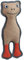 HUNTER Tough POMBAS Hundespielzeug, mit Squeaker, 33 cm, Frosch