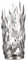 Casablanca Windlicht Twings Metall silberfarben Antikfinish Blattdesign mit Glaseinsatz H: 31 cm Ø 13 cm 84201