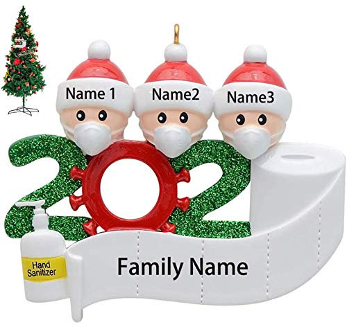 KEYDI Survived Family Ornament, 2021 Weihnachtsbaumschmuck, Weihnachtsfeiertagsdekorationen für Weihnachtsbaum, Heimdekoration, Geschenke