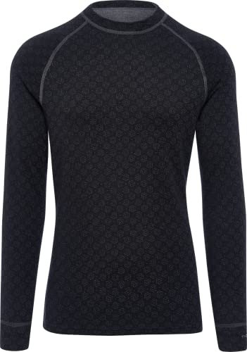 Thermowave Xtreme - Camiseta térmica de Lana Merino para Hombre, Manga Larga, Cuello Redondo, 220 g/m², Secado rápido, Muy Suave, Ropa Interior para un Rendimiento Superior