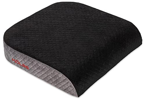Kolbs Extra Large Seat Cushion | Stylish Plush Velvet Cover | X-Large Memory Foam for Office Chair, Floor Pillow | Cushion Back Pain Coccyx Pain Relief | Carry Handle (Extra Large)