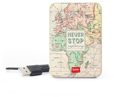 Legami Power Man - Batteria Ricaricabile Portatile, 6,2x9 Cm, Travel