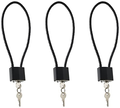 lockforall Cable Gun Locks with Keys Hunting Sports- Keyed Alike 15 Cable Gun Safe Lock CA DOJ Approved for Pistols, Handguns, Rifles, and Shotguns, Home, Storage Firearm Locking and Safety