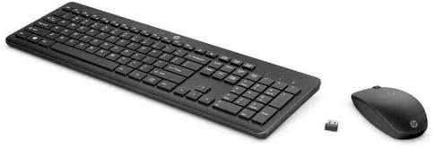HP 235 WL Mouse and KB Combo Europe - En, Schwarz