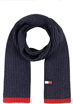 Tommy Hilfiger Herren Knit Scarf Schal, Kapitän des Himmels (Sky Captain), Einheitsgröße
