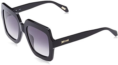 Just Cavalli Unisex SJC023 Sunglasses, Black (Shiny Black), 53