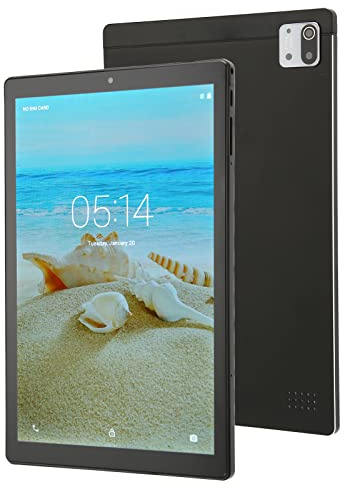 PUSOKEI 10in HD Tablet,4GB RAM 64GB ROM 5G WiFi,Octa Core,Dual SIM Dual Standby Dual Camera,Mobile Calling Tablet for Gaming Office,Black (Black)
