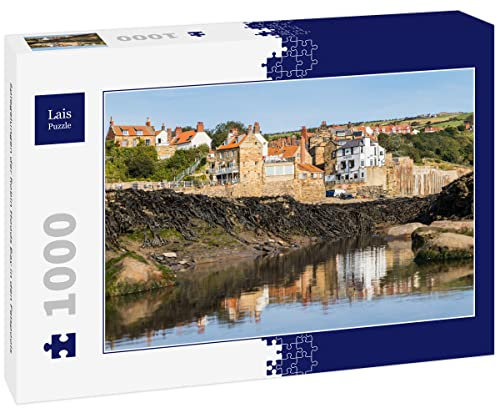 Lais Puzzle Spiegelungen der Robin Hoods Bay in den Felspools 1000 Teile