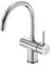 Steinberg Serie 100 Waschtischarmatur, mit Ablaufgarnitur, Ausladung: 155mm, 1001500, Farbe: Brushed Nickel