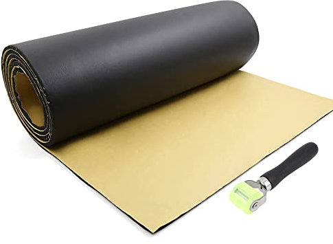 QUARKZMAN Mousse Isolation Phonique Voiture Isolant Thermique Capot Moteur 8mm Isolante 300x100cm (Rouleau)