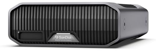 SanDisk Professional 6TB G-Drive Project - External HDD, Thunderbolt 3, USB (10Gbps), 7200RPM Ultrastar Hard Drive, Up to 250MB/s Read - SDPHG1H-006T-NBAAD