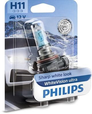 PHILIPS H11 Glühlampe Fernscheinwerfer 55W Fernlicht Halogen Birne 12362WVUB1 Kompatibel mit VW Golf VII Schrägheck 5G1, BQ1, BE1, BE2 Golf V Schrägheck 1K1 TOURAN 1T1, 1T2 Passat Variant 3C5