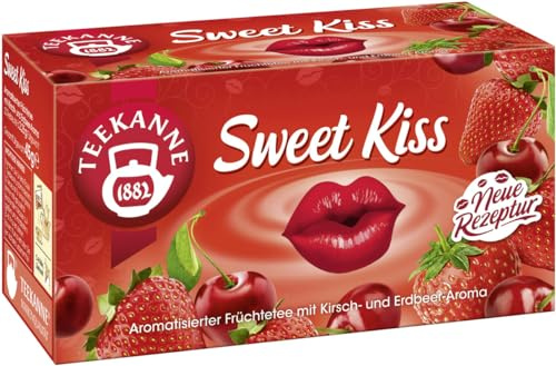Teekanne Sweet Kiss Früchtetee mit Kirsch-Erdbeer-Aroma, 45 g