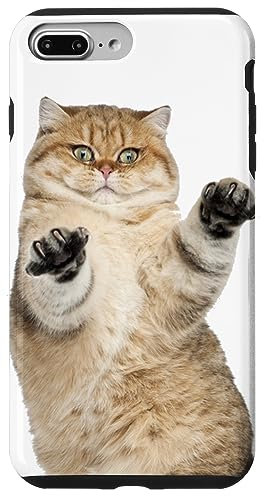 Cute Fluffy Cat Case for iPhone 7 Plus/8 Plus
