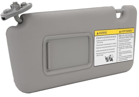 Auto-Sonnenblende für die Linke Fahrerseite, Grau, für RAV4 2004 Bis 2005, 74320 42420 B0 Sonnenblende mit Make-up-Spiegel für RAV4 2004 Bis 2005