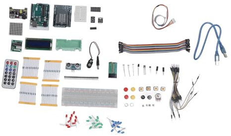 Kit de Inicio para Componentes Electrónicos R3 para R3 con Placa Base, Placa de Prueba, Motor Paso a Paso de 5 V, de Controlador de Motor, Sensor de Vibración